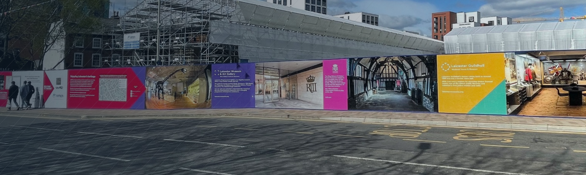 Printed Construction Site Hoardings | Astra Group UK